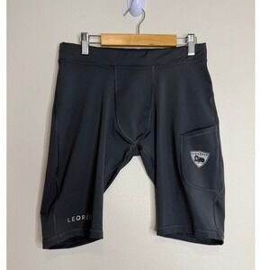 Leorever Men's Compression Shorts Gray Athletic Training Gym Pocket M